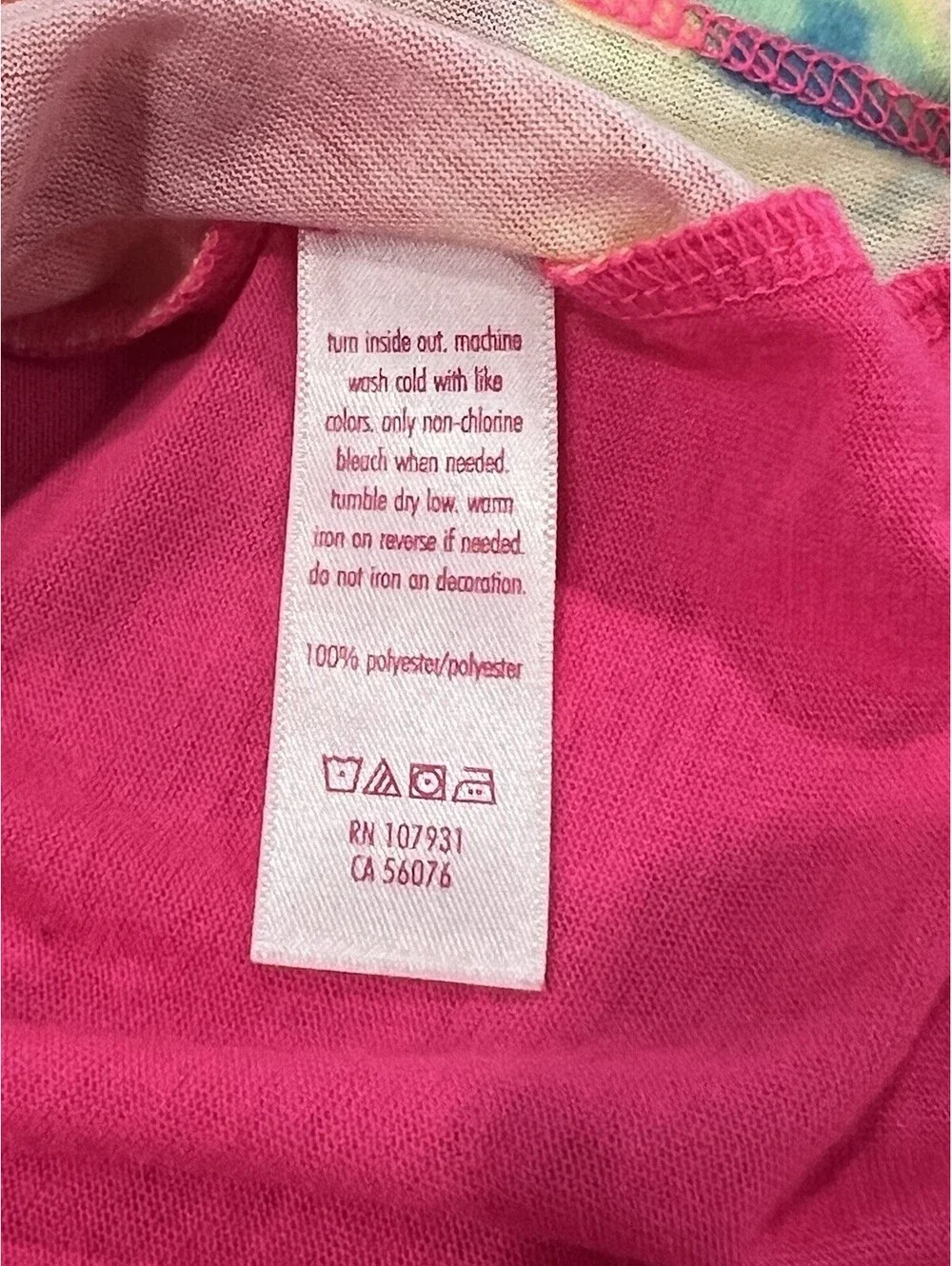 Justice Active Girls Est 2004 Tie-Dye Tank Top Size 12